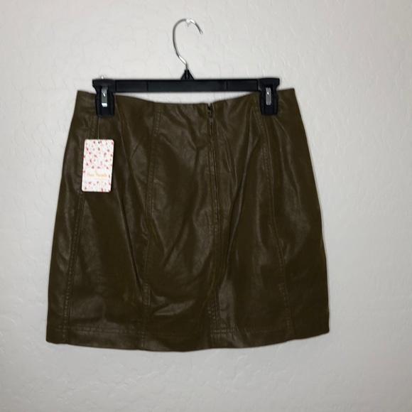 FP Modern Femme Vegan Suede Mini Skirt Back Zip - Picture 4 of 8